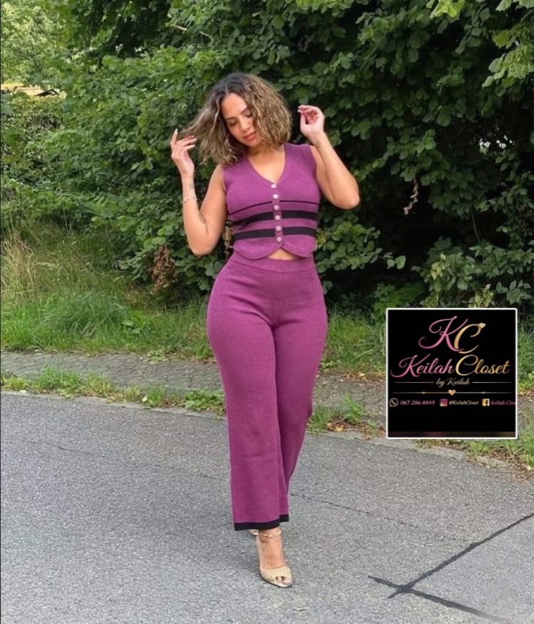 Ribbed Knit two-piece set